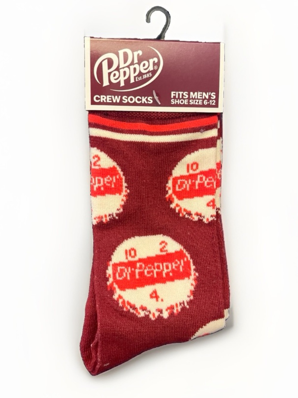 Dr. Pepper Crew Socks NWT Novelty Gift Unisex